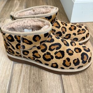 UGG Leopard Print Ankle Boots